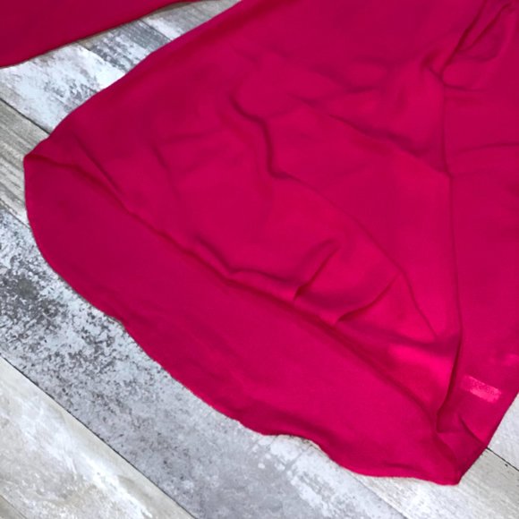 NEW Women's The Limited Faux Wrap High Low Blouse - Picture 5 of 11